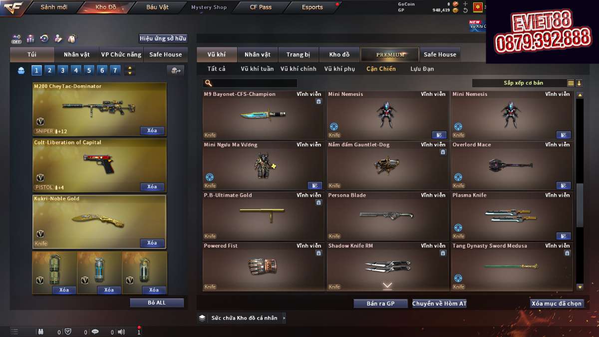 shop acc cf uy tin gia re